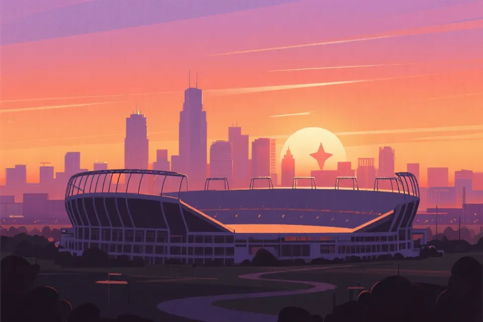 达拉斯举办城市插画