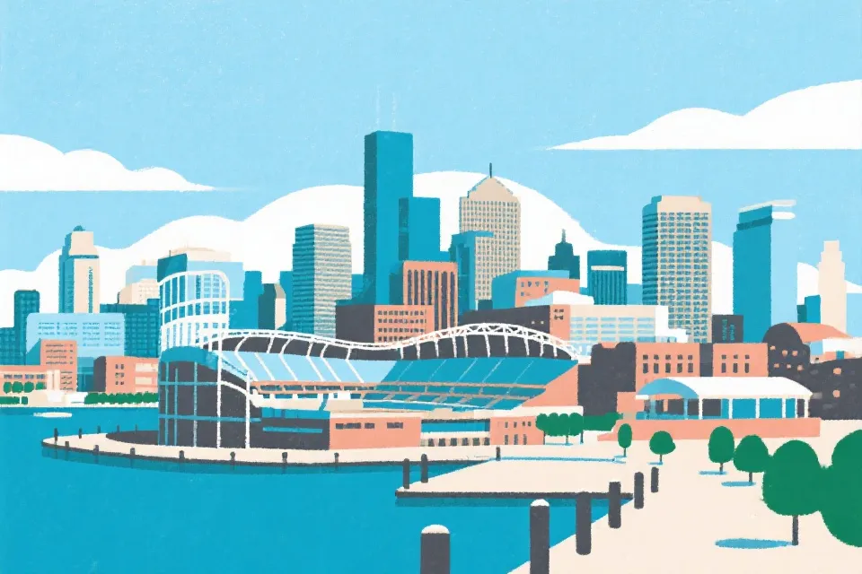 波士顿举办城市插画