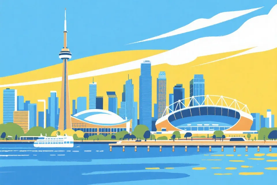 多伦多举办城市插画